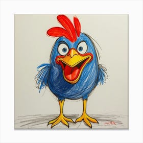 Chicken Drawing 1 Canvas Print