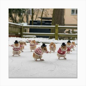 A Photo Of Hamsters Skating On Snow Ther B6pwv2 Srnekm0z 3q2f9g Pratxdajsqcmzazlfc4 Mw Canvas Print