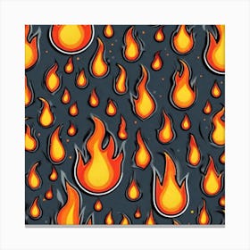 Flames Vector Canvas Print