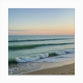 Sunset On The Beach 7 Canvas Print