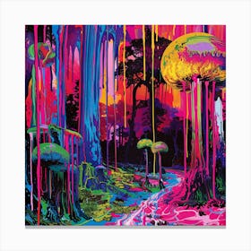 Psychedelic Forest 6 Canvas Print