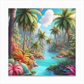 Tropical Jungle 1 Canvas Print