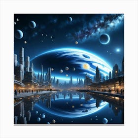 Space City Canvas Print