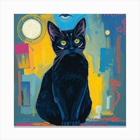 Black Cat Canvas Print