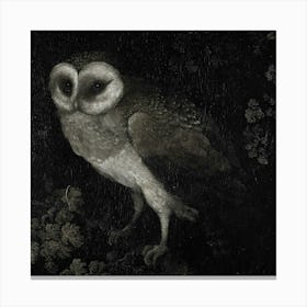 Owl In The Woods Canvas Print