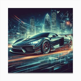 Futuristic Sports Car 90 Stampe su tela