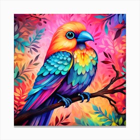 Colorful Parrot 3 Canvas Print