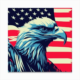 Flag Usa America Eagle Freedom American Canvas Print