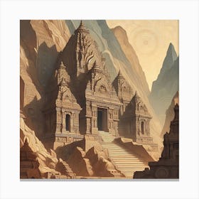 Mountain Temple 5 1 Canvas Print