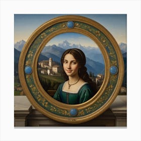 Portrait Of A Lady Canvas Print