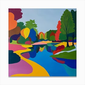 Abstract Park Collection Battersea Park London 7 Canvas Print