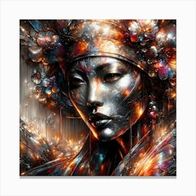 Japan Traditional Geisha Illustration By Ad 78 Canvas Print