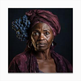 Portrait Of An African Woman Canvas Print