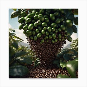 Coffee Beans On A Tree 79 Canvas Print