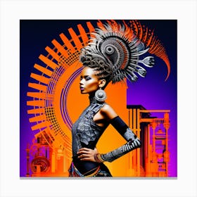 African Dancer Canvas Print