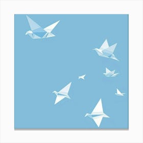 Origami Birds Canvas Print