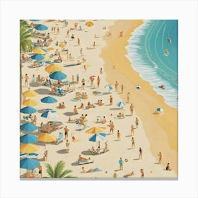 Day At The Beach 8 Canvas Print