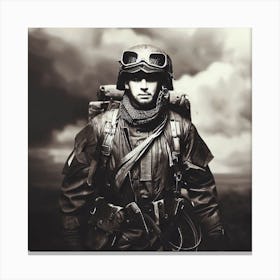 WWii Soldier Canvas Print