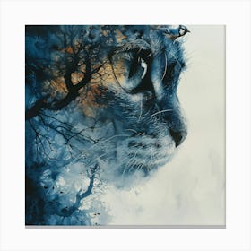 Cat In The Trees Canvas Print