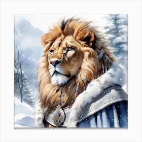 king Lion Canvas Print