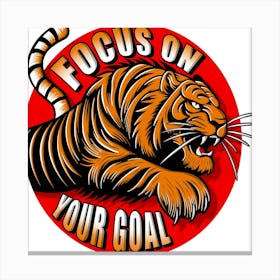 Focus On Your Goal Canvas Print