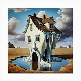 House In The Desert Canvas Print