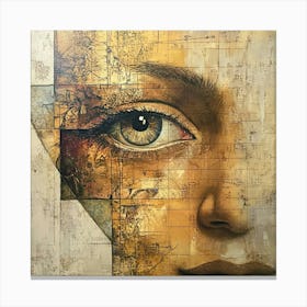 Woman'S Face 28 Canvas Print