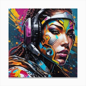 Futuristic Woman 11 Canvas Print