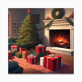 Christmas Tree 54 Canvas Print
