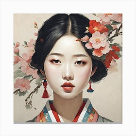 Asian Girl Canvas Print