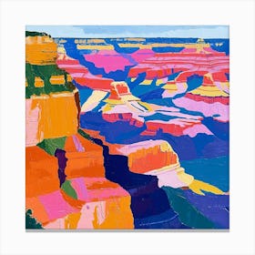 Colourful Abstract Grand Canyon National Park Usa 2 Canvas Print