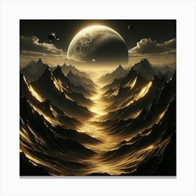 Space Landscape 16 Canvas Print