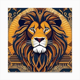 Lion Head 37 Canvas Print