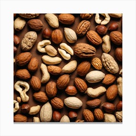 Nuts As A Frame (6) Canvas Print