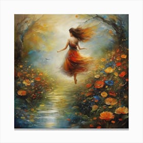 Flower Girl Canvas Print