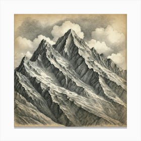 Mountain Range Canvas Print