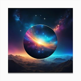 Galaxy Background Canvas Print