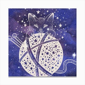 Galaxy Kitty Art Print (2) Canvas Print