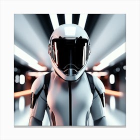 Futuristic Space Man Canvas Print