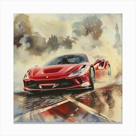 Red Ferocity Canvas Print