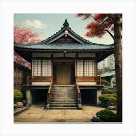 Japanese House Art Print 8 Canvas Print