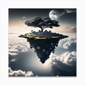 Tree In The Sky 3 Canvas Print