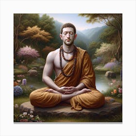 Facebook Buddha Canvas Print