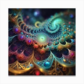 fractal lace Canvas Print