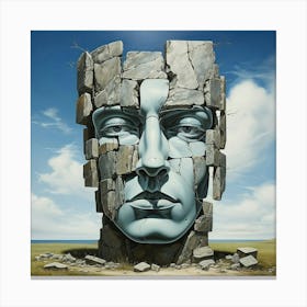 'The Face Of Man' 2 Canvas Print