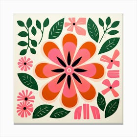 Flower Print Canvas Print