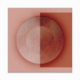 Marble Plate Square Canvas Print