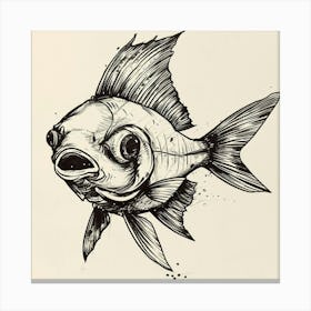 Fish Drawing 1 Canvas Print