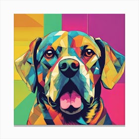 Colorful Dog Painting 1 Canvas Print