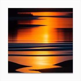 Sunset At The Beach Canvas Print